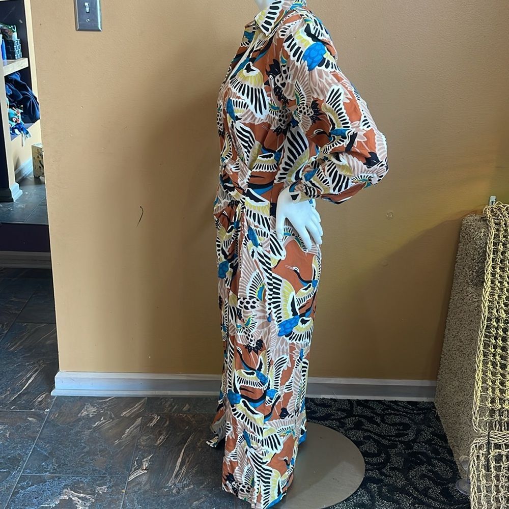 TEREA Women's Raina Draped Crossover Maxi Dress Size Small - Picture 6 of 16